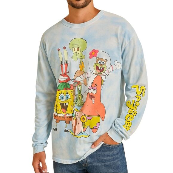 SpongeBob SquarePants Graphic Long Sleeve Shirt - Picture 1 of 8